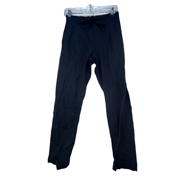 Vince Pants - Vince Pants Womens‎ Small Dark Blue Viscose Blend Cuffed Ankle Straight Leg